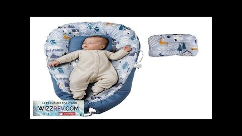 VEVOR Baby Lounger 100% Cotton Newborn Nest Sleeper with Headrest and 2 Review