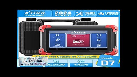 XTOOL D7 All System Car Diagnostic Tools Bidirectional Scanner ECU Coding Key Review