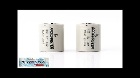 2Pcs RadioMaster 3.7V 900mah 18350 Rechargeable Lithium Battery Pack for Zorro Radio Review