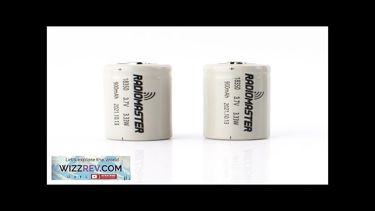 2Pcs RadioMaster 3.7V 900mah 18350 Rechargeable Lithium Battery Pack for Zorro Radio Review