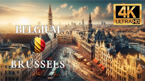 BRUSSELS 🇧🇪 BELGIUM WALKTHROUGH (4K ULTRA HD)