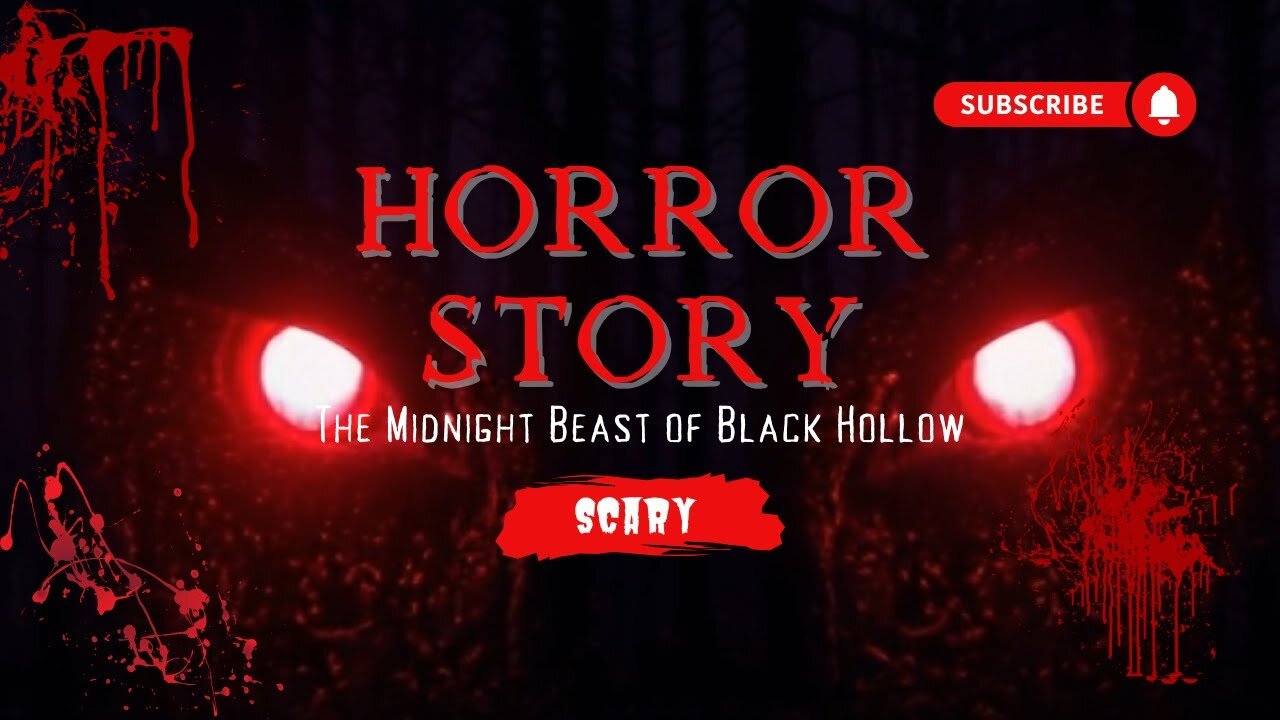 TRUE HORROR SCARY ANIMATED STORY THE MIDNIGHT BEAST OF BLACK HOLLOWS.