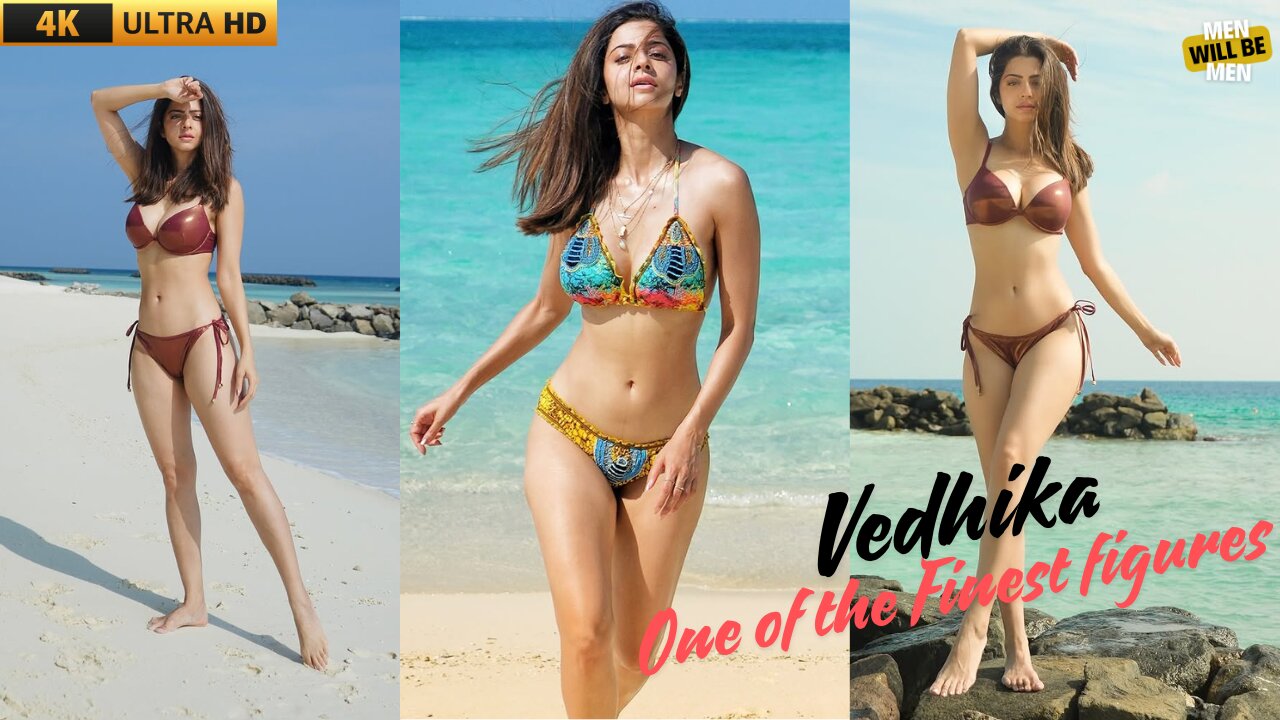 "Vedhika's Stunning Beachside Moments | Bikini Beauty in Paradise 🌴✨"