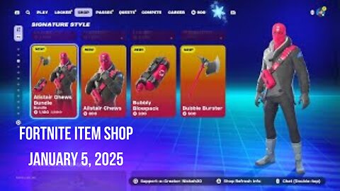 Fortnite Item Shop|January 5, 2025(*New* Alistair Chews Bundle)