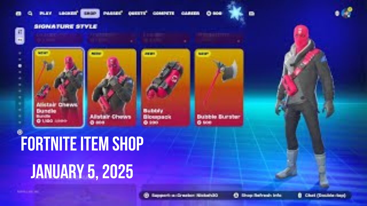 Fortnite Item Shop|January 5, 2025(*New* Alistair Chews Bundle)