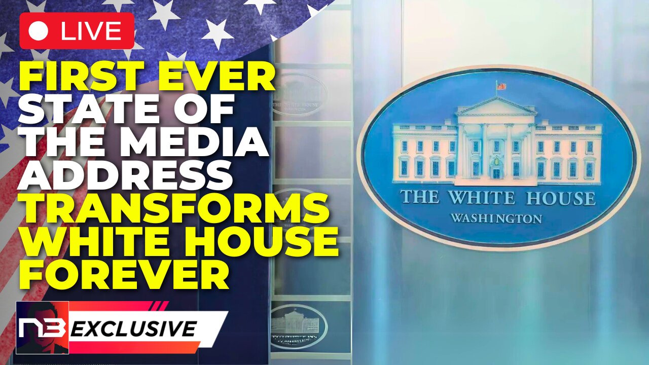 🚨BREAKING: FIRST EVER STATE OF THE MEDIA ADDRESS DELIVERED FROM INSIDE THE WHITE HOUSE!