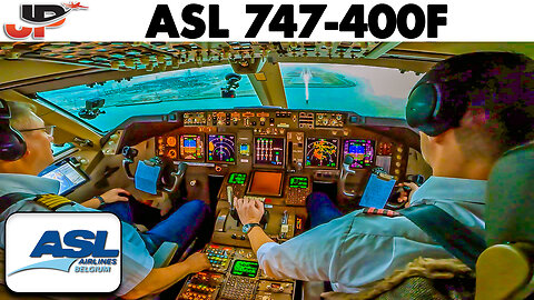 12 Hours to Hong Kong in Boeing 747-400 Cockpit of ASL Airlines