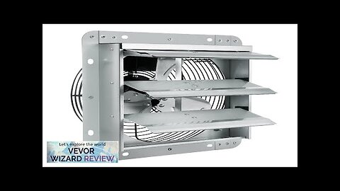 VEVOR 10'' Shutter Exhaust Fan High-speed 820 CFM Aluminum Wall Mount Attic Review