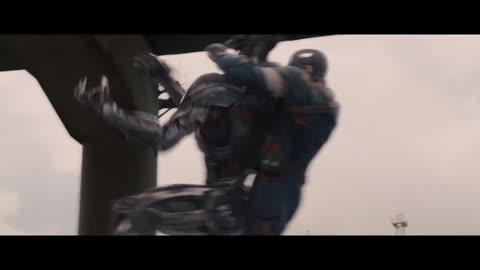 Captain America VS Ultron Fight Scene Hindi Avengers Age of Ultron Movie Clip HD 4K