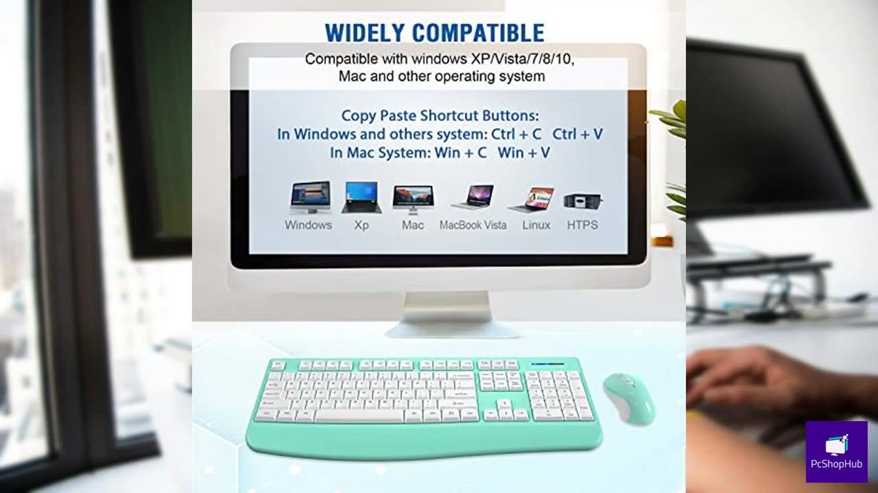 Wireless Keyboard and Mouse Combo