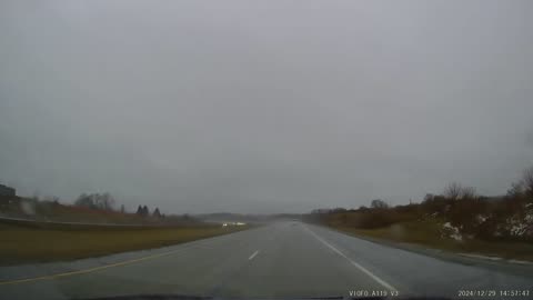 [4K] Aurora Ontario! #5 Winter Rainy day driving, ON. CA.