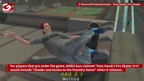 Tony Hawk’s Pro Skater 3+4 remaster ‘release date revealed’