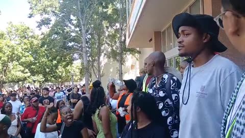 Chaos at Stellenbosch University amidst student protest