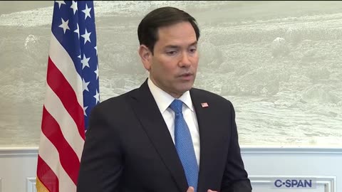 Secretary of State Rubio Speaks to Reporters