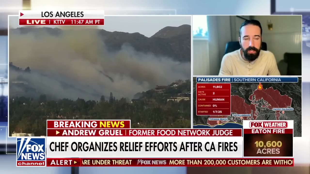 California chef gives meals and supplies to fire victims