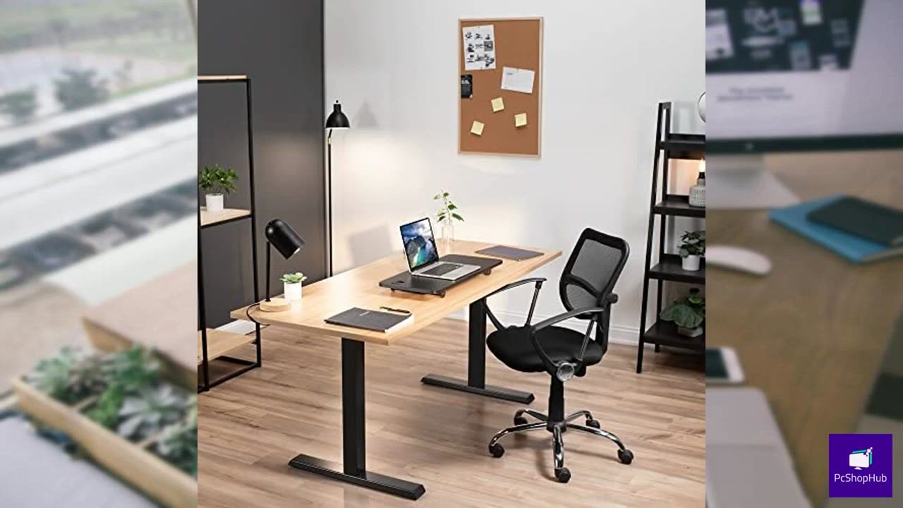 VIVO Black Small Single Top 28 inch Standing Desk Converter