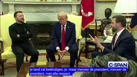 Heated Exchange between President Trump, Vice President Vance and President Zelensky Eng,NL