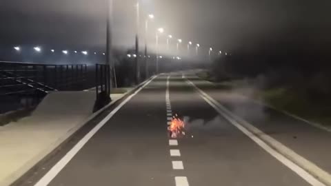 The fog gave the impression of a mushroom cloud that isn't there