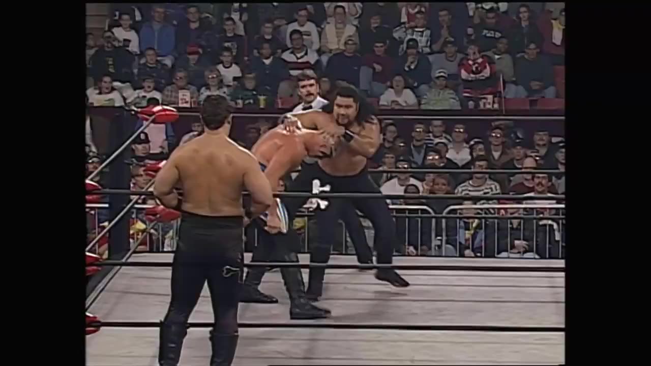 (1996.01.29) The Road Warriors vs Meng & The Barbarian - WCW