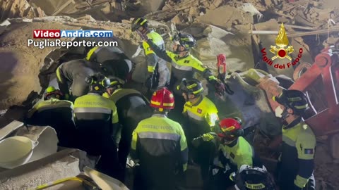 Bari: video della liberazione della donna intrappolata tra le macerie del crollo