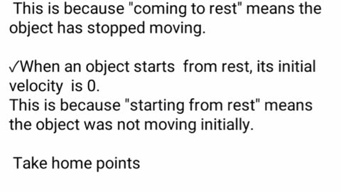 Intial velocity and final velocity