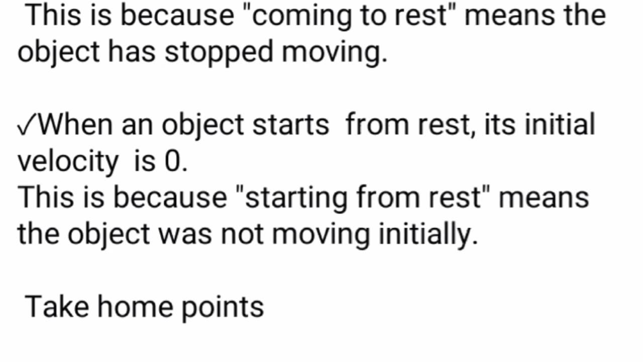 Intial velocity and final velocity