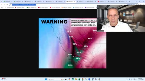 Major earthquake is likely in Southern California -LA or Ventura County - 01/12 to 01/13