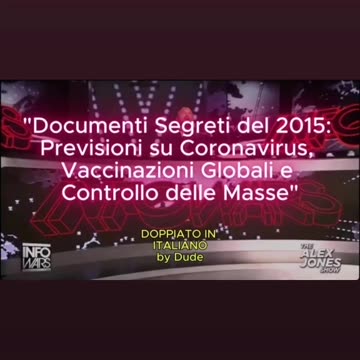 PROGETTO "DEFUSE": LA PANDEMIA E' STATA PIANIFICATA (all'interno video e fonti segrete)