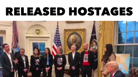 President Trump met with released Israeli hostages from Hamas captivity in