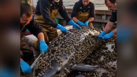 Strange: Rescue Team Removes Odd Parasites from Dolphin#animal#dolphin