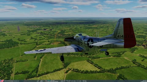 DCS P-51D - I'm getting a bit better at landing the Mustang.