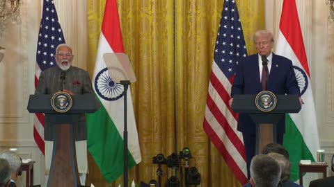 President Trump And Indian Prime Minister Narendra Modi Joint Press Conference , February 13th, 2025