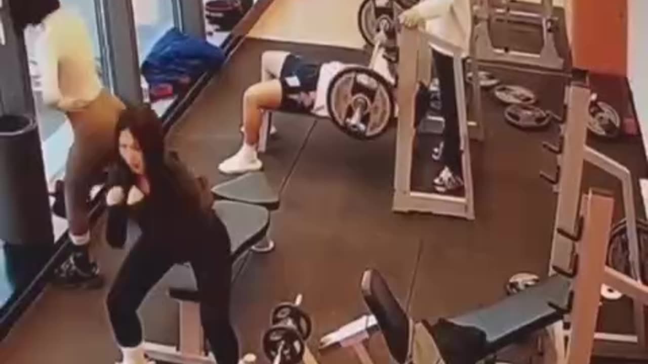 He wasn’t focused on his friend who was trying to push his bench press.