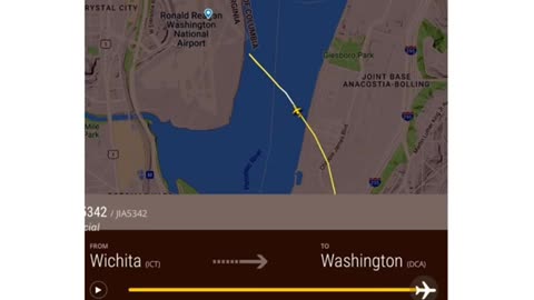 PLANE CRASH - Unseen Angle of DC Crash Into Potomac, Flight Radar Path