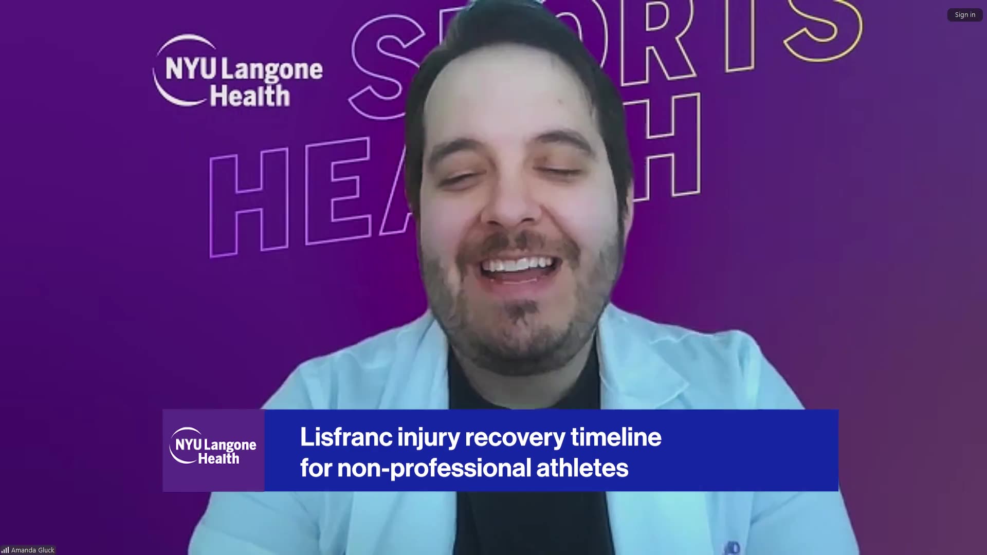 NYU Langone's Daniel J. Kaplan, MD explains Andrew Thomas' recovery from Lisfranc surgery