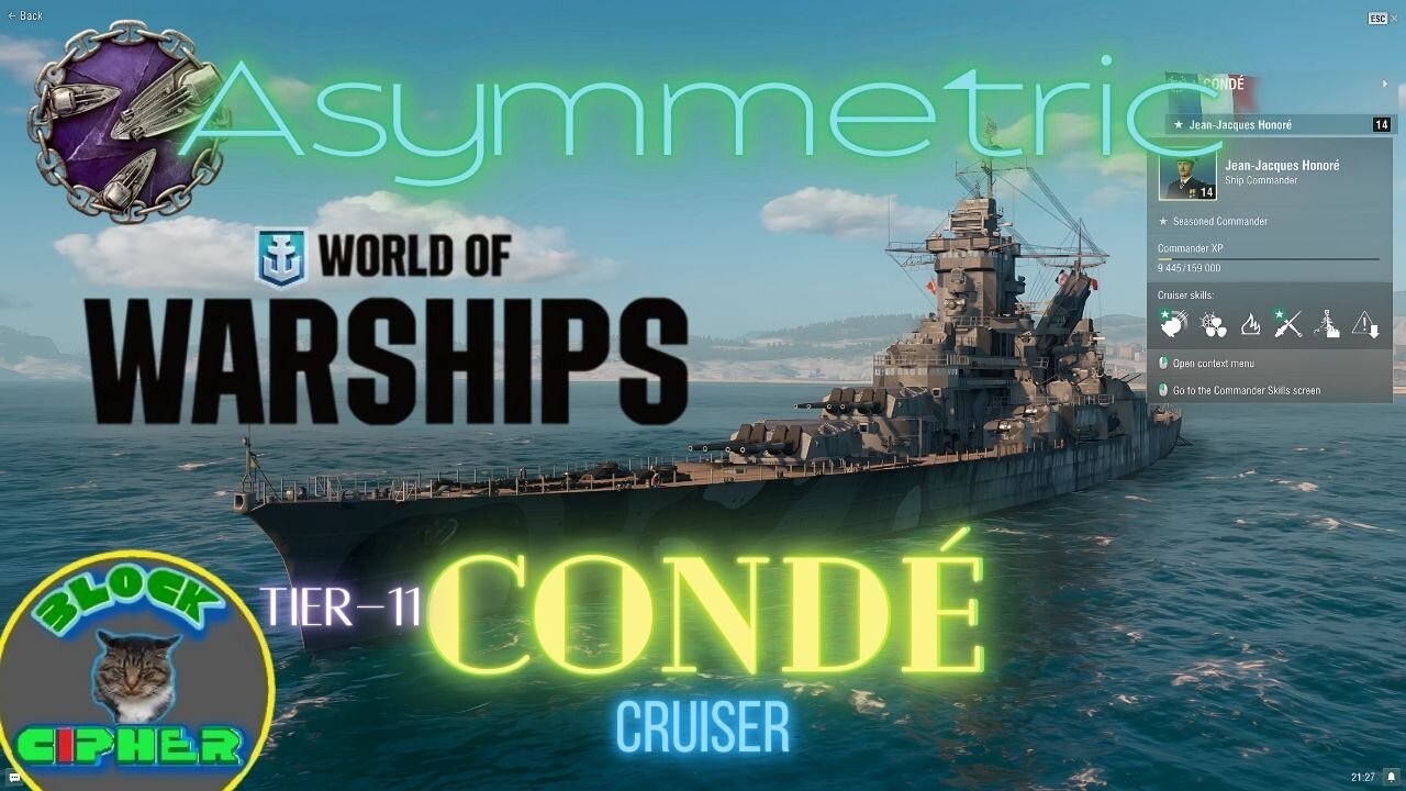 *SUPER SHIP* T-11 French Cruiser CONDÉ in Asymmetric mode | World of Warships