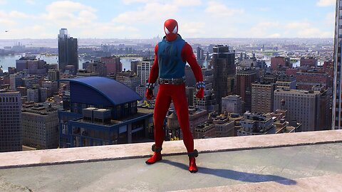 SPIDER-MAN 2 PS5 - Scarlet Spider Suit [Free Roam/Swinging Gameplay]