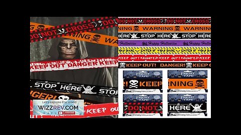 Halloween Caution Tapes Warning Safety-Tape Zombie Caution Tape Keep Out Caution Tape Review