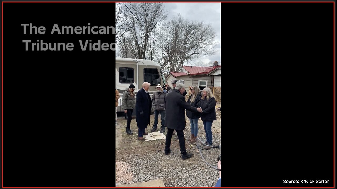 Trump Visits Battered NC Towns Ignored Biden for His First Domestic Trip as President