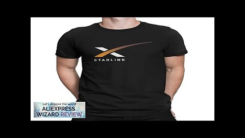 Space X Starlink Tshirt Homme Men's Tees Polyester T Shirt For Men Review