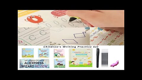 English Groove Magic Practice Copybook Children's Book Learning Numbers Letters Calligraphy Review