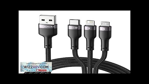 Toocki TQ-X61 6A 100W USB-A to iP/Micro/Type-C Cable Fast Charging Data Transmission Review