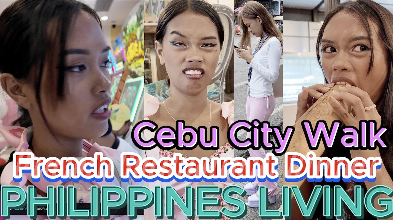 🇵🇭 Filipina Beauty Cebu City Walk & Great French Restaurant Dinner! ISLAND FAMILY PHILIPPINES LIVING