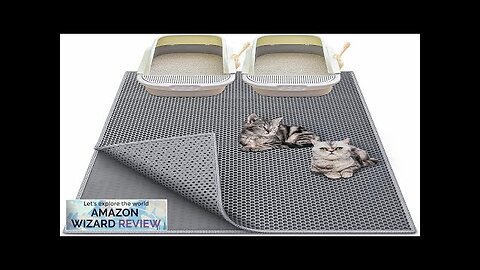 Cat Litter Mat 36"x 30" Washable Cat Litter Trapping Mat Extra Large Review