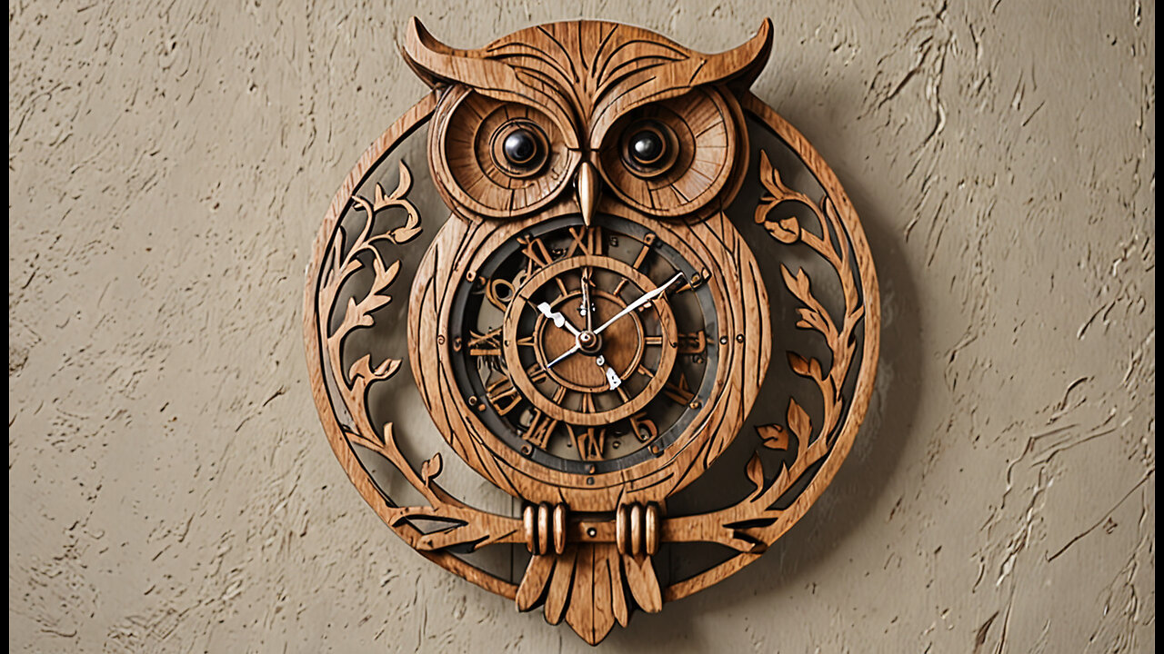 Owl Clock Mechanical Time - Step 2 (Wood Craft)