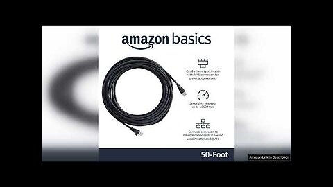 Amazon Basics RJ45 Cat-6 Ethernet Patch Cable, 1Gpbs Transfer Speed, Gold-Plated Connectors, Review