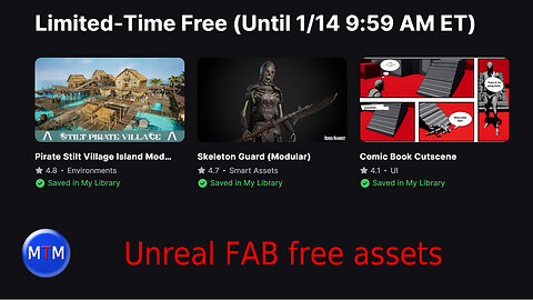 Unreal Engine FAB Free assets