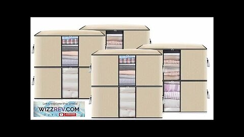 KING DO WAY 8 Packs 90L Large Storage Bags Clothes Storage Bins Review