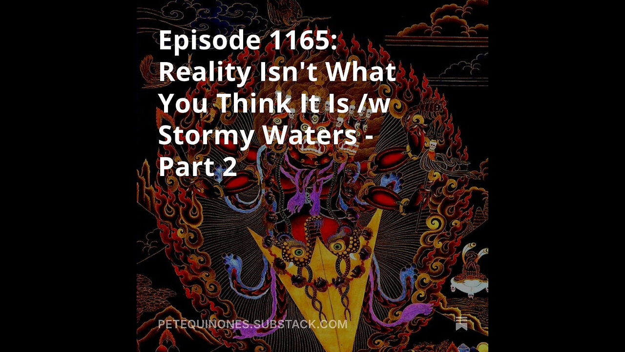 Episode 1165: Reality Isn't What You Think It Is /w Stormy Waters - Part 2 **See Description**