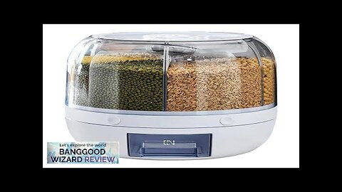 AGSIVO Grain Rice Storage Container Dispenser 360° Rotating Rice Dispenser Kitchen Organizer Review